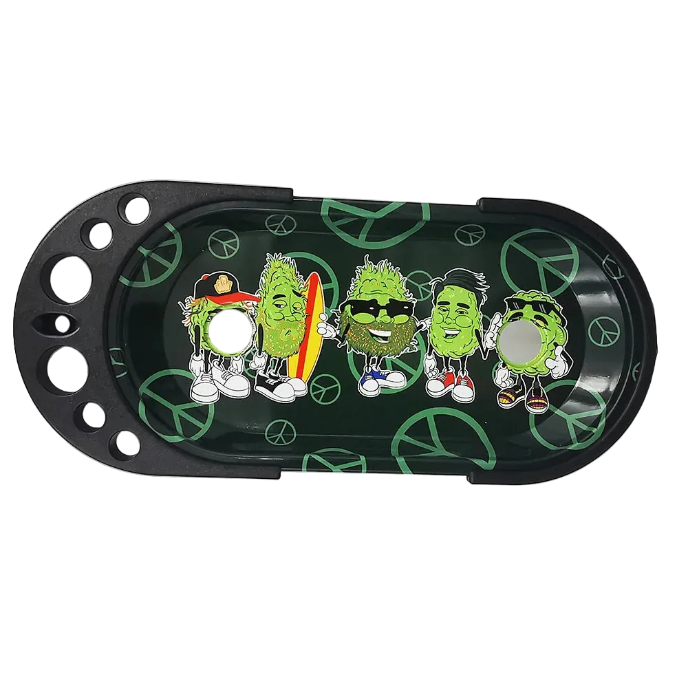 9 X 4 Inch Foldable Rolling Tray Set with Loader Filler Brush King Size Fold Rolling Tray Machine Stand Tools