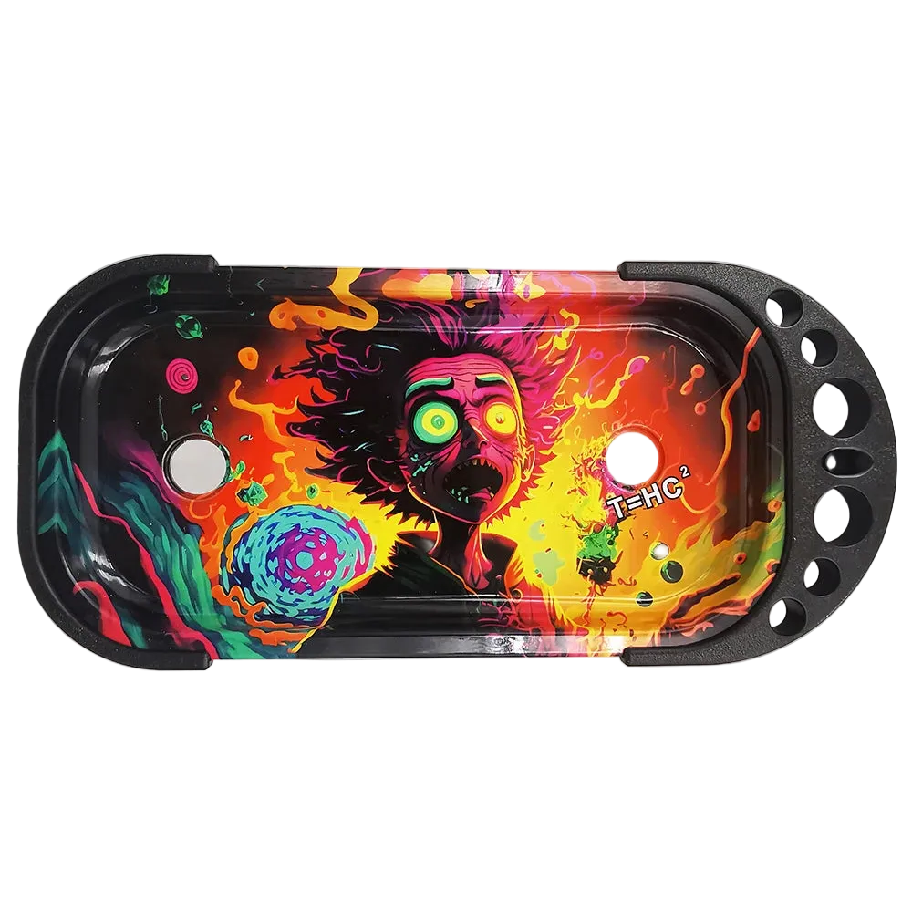 9 X 4 Inch Foldable Rolling Tray Set with Loader Filler Brush King Size Fold Rolling Tray Machine Stand Tools