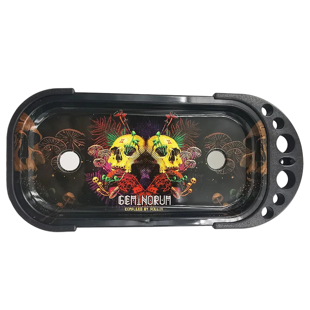 9 X 4 Inch Foldable Rolling Tray Set with Loader Filler Brush King Size Fold Rolling Tray Machine Stand Tools