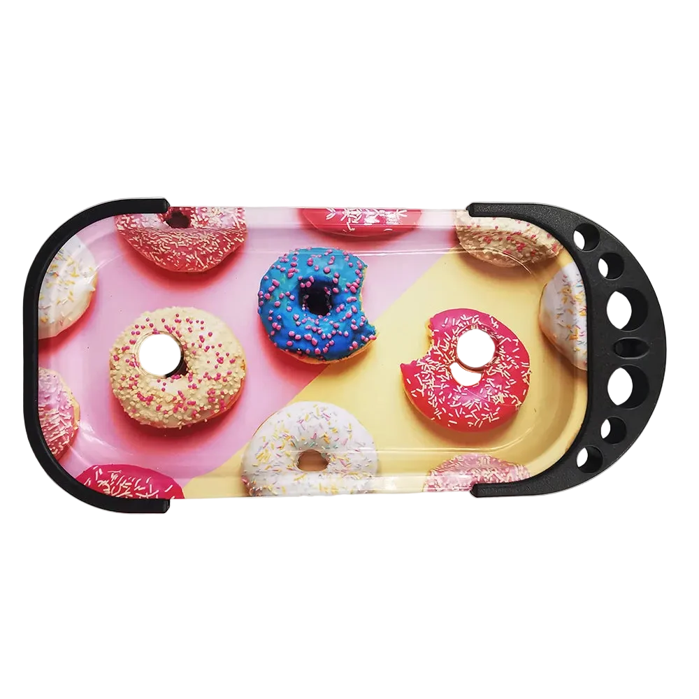 9 X 4 Inch Foldable Rolling Tray Set with Loader Filler Brush King Size Fold Rolling Tray Machine Stand Tools